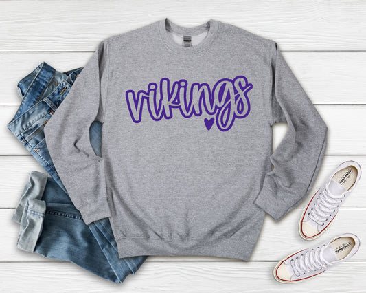 Vikings Hollow Script Shirt